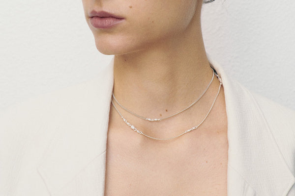 OLIO E ACETO sterling silver particles pendant necklace OLIO-OA02N10-YIN
